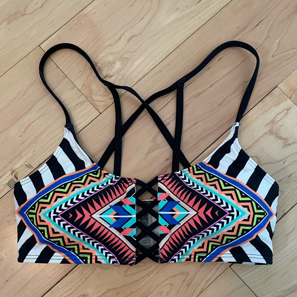 PINK brand bikini top! Stunning with unique back